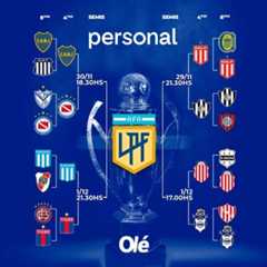 Días y horarios definidos con el cuadro completo de cuartos