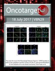 Journal Cover for Oncotarget V8N29