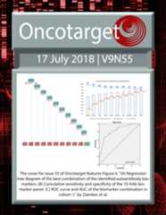 Journal Cover for Oncotarget V9N55