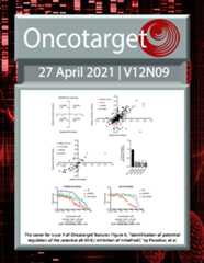 Journal Cover for Oncotarget V12N9