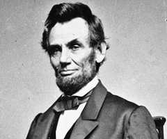 Abraham Lincoln ended the Civil War, abolished slavery and rebuilt the US economy