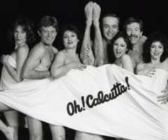 A brief cover-up by the cast of Oh! Calcutta!