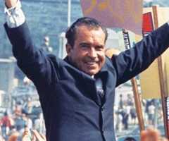 Richard Nixon on the presidential campaign trail