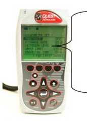 Octave band analyzer settings and center frequencies.