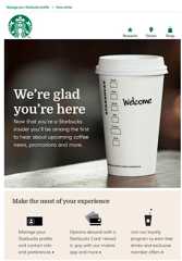 Starbucks example of a bottom of funnel marketing campaign