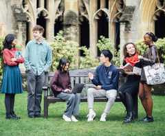 Group of current student in quad