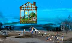 Life After Fire illustration for Occidental magazine, Spring 2025