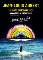 Affiche du concert de Jean-Louis Aubert le 13 décembre 2025 à Paris La Défense Arena