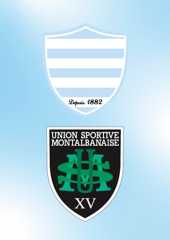 Logo Racing 92 et US Montauban