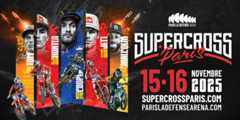 Affiche du Supercross 2025 les 15 & 16 novembre à Paris La Défense Arena
