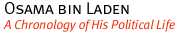 OSAMA BIN LADEN A Chronology of His Political Life