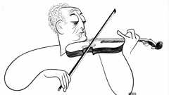 Heifetz by Al Hirschfeld