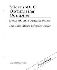 MS C 5.0 Run-Time Library Reference (1987 PRE UPD)