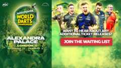 World Darts Championship Tickets