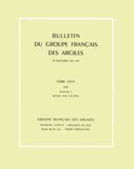 Bulletin du Groupe français des Argiles Bulletin du Groupe français des Argiles