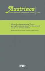 Austriaca : Cahiers universitaires d'information sur l'Autriche Austriaca : Cahiers universitaires d'information sur l'Autriche