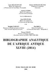 Bibliographie analytique de l'Afrique antique Bibliographie analytique de l'Afrique antique