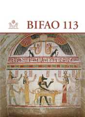 Bulletin de l'Institut français d'archéologie orientale Bulletin de l'Institut français d'archéologie orientale