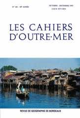 Les Cahiers d'Outre-Mer Les Cahiers d'Outre-Mer
