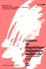 Cahiers d'Études Hispaniques Médiévales Cahiers d'Études Hispaniques Médiévales