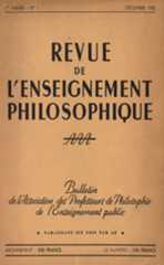 L'Enseignement Philosophique L'Enseignement Philosophique