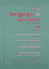 Langage & société Langage & société