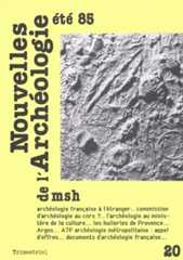 Nouvelles de l'Archéologie Nouvelles de l'Archéologie