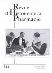 Revue d'Histoire de la Pharmacie Revue d'Histoire de la Pharmacie