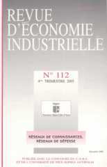 Revue d'économie industrielle Revue d'économie industrielle
