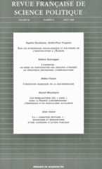 Revue française de science politique Revue française de science politique