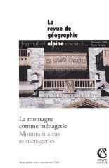 Revue de Géographie Alpine Revue de Géographie Alpine