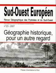 Revue géographique des Pyrénées et du Sud-Ouest. Sud-Ouest Européen Revue géographique des Pyrénées et du Sud-Ouest. Sud-Ouest Européen
