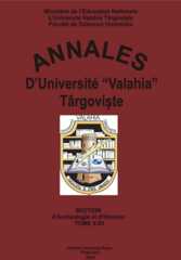 Annales d'Université "Valahia" Târgovişte. Section d'Archéologie et d'Histoire Annales d'Université "Valahia" Târgovişte. Section d'Archéologie et d'Histoire