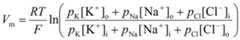 The Goldman-Hodgkin-KatzEquation