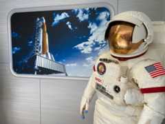 The entrance to the Challenger Center in Pottstown gives a pretty strong clue to what the programs there are about. (MediaNews Group File Photo)