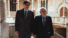  Imagen de la cuenta de X del president de la Generalitat, Salvador Illa, quien ha recibido al expresident Jordi Pujol.