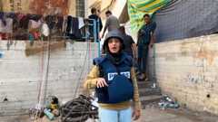 La periodista Youmna Elsayed quan estava a Gaza treballant per Al Jazeera.