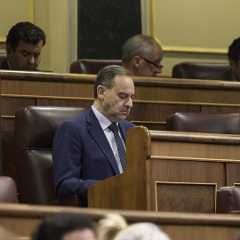El exministro José Luis Ábalos, durante a una sesión plenaria en el Congreso de los Diputados, a 13 de noviembre de 2025, en Madrid