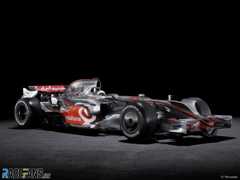 Lewis Hamilton's first world championship-winning Formula 1 car, the 2008 McLaren-Mercedes MP4-23