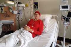 Patricia in hospital