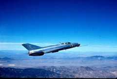 MiG 21 flying vicinity Groom Lake, Nevada