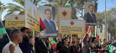 Libya citizens rally around the constitutional monarchy and Crown Prince Mohammed Senussi in Tripoli on 3 of January