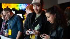 Art Matthews and Yasmine Benarab in the Demo Room (Pic: Brigid Vinnell)