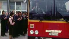 Albert Reynolds opensthe Coras Iompair Éireann (CIÉ) Bombardier bus plant at Shannon Airport in Cou…