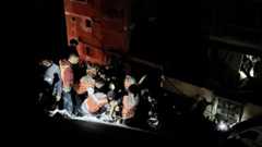 GAZA CITY, GAZA - OCTOBER 28: Search and rescue operation continues for Palestinians, stuck under debris of destroyed building, following the Israeli attack on a house in Sabra neighborhood in Gaza City, Gaza on October 28, 2025. (Photo by Khames Alrefi/A