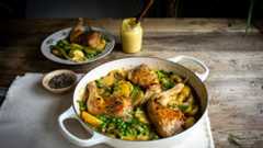 roast chicken dinner