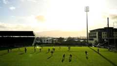 A general view of the action during the AIB Munster GAA Football Senior Club Championship semi-final match between Dingle and Mungret St. Pauls at Austin Stack Park in Tralee