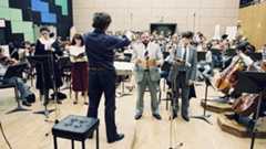 RTÉ Philharmonic Choir and the RTÉ Concert Orchestra in Studio 1 in the RTÉ Radio Centre in March 1…