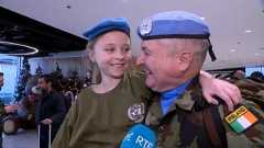 Irish peacekeepers welcomed home at Dublin Airport