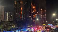 Fire engulfs high-rise residential buildings at the Wang Fuk Court complex Fire engulfs high-rise residential buildings at the Wang Fuk Court complex